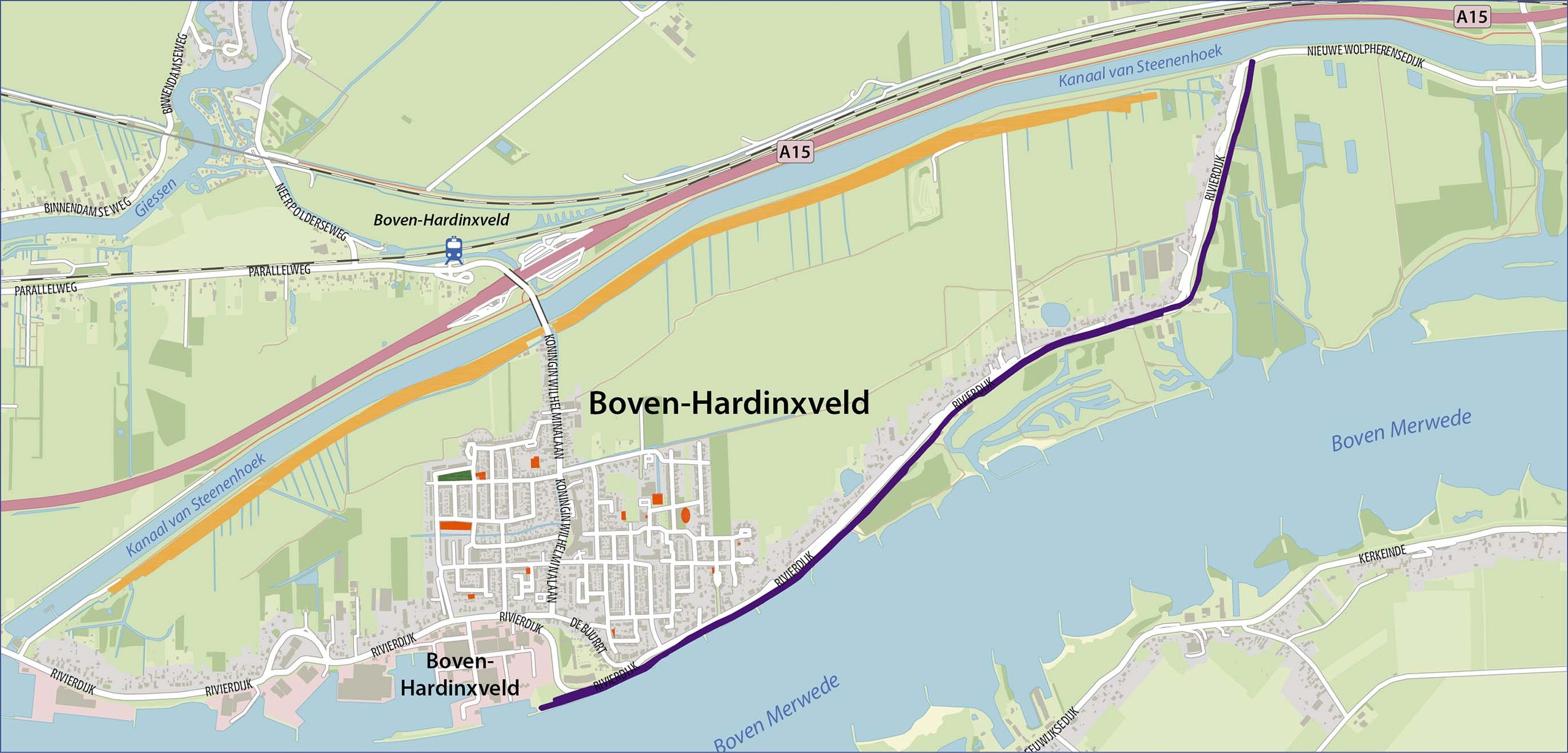 Plattegrond Boven-Hardinxveld